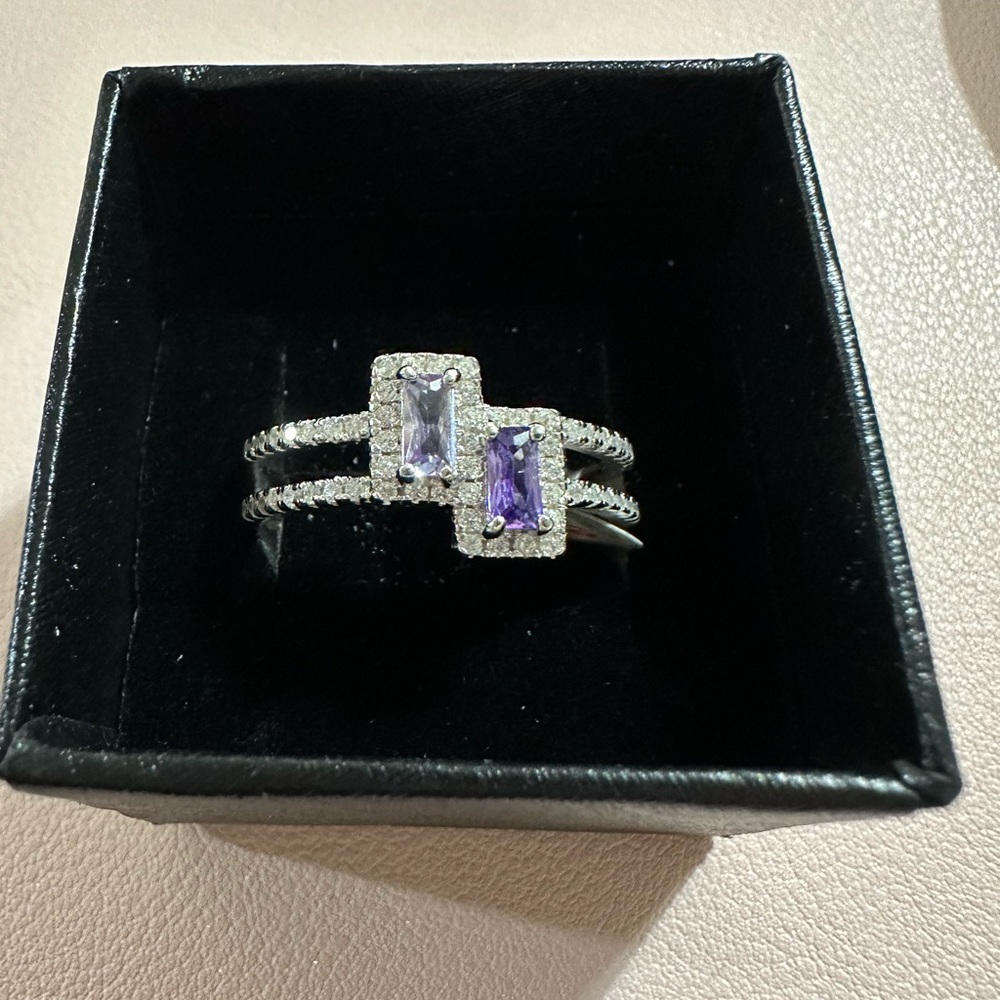 BP size 10 The Sterling Club RBP5199 Lavender Quartz .925 ring
